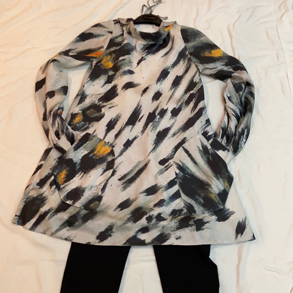 Silk tunic top! Designer brand LAMB